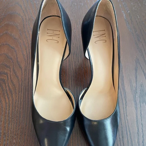 Elegant Black Leather Women's 4” Heels - Picture 2 of 7